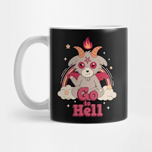 Grey devil and humor Mug